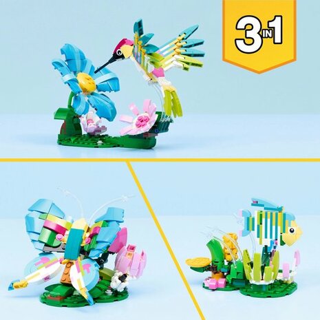 31384 LEGO Creator 3in1 Wilde Dieren: Kleurrijke Kolibrie