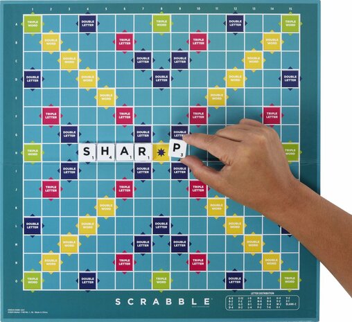 39399 Scrabble Together  Bordspel  Twee in &eacute;&eacute;n spel