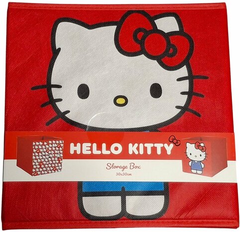 63641 Hello Kitty Opvouwbare Opbergmand  30x30x30 cm