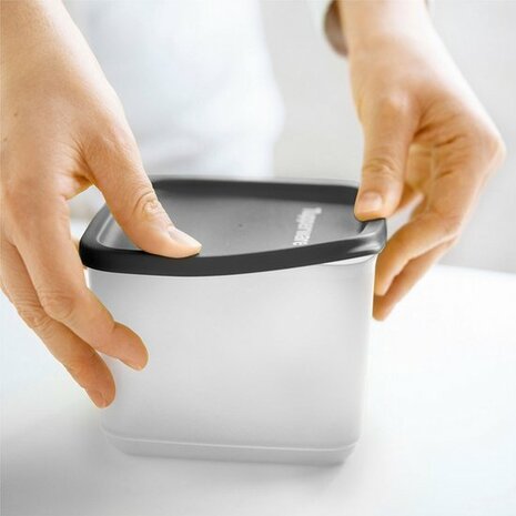 63278 Tupperware Cubix set van 3 vierkante dozen Transparant