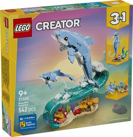 31385 LEGO Creator 3in1 Zeedieren: Prachtige Dolfijnen