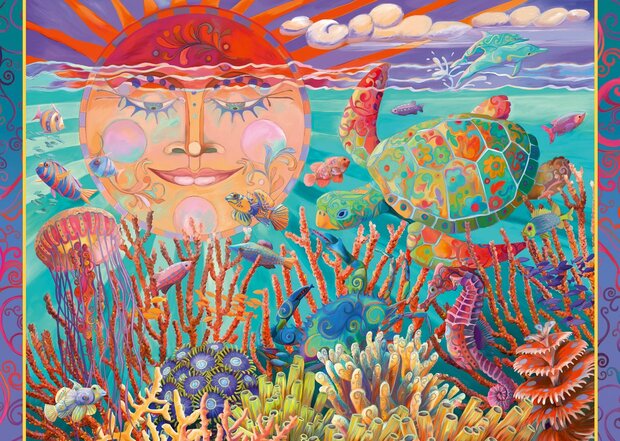 010036 Ravensburger Puzzel Sun and Sea 500 stukjes