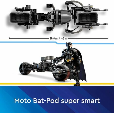 76273 LEGO DC Batman&trade;: Batman bouwfiguur en de Bat-Pod motor