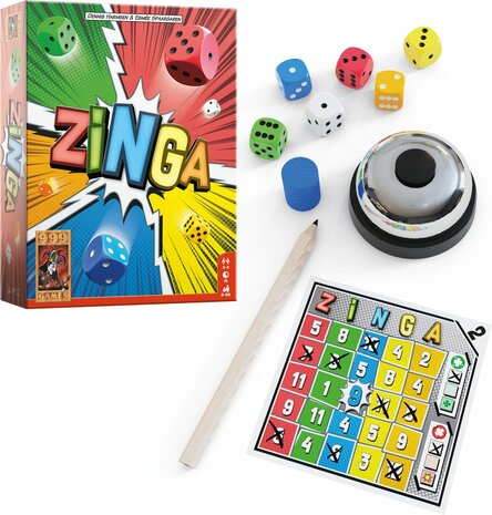 72054  999 Games Zinga Dobbelspel Reactiespel 