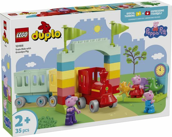 10466 LEGO DUPLO Peppa Big Treinrit met Opa Big