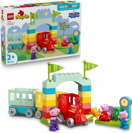 10466 LEGO DUPLO Peppa Big Treinrit met Opa Big