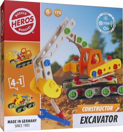 200104 Heros Constructor Graafmachine 170 onderdelen