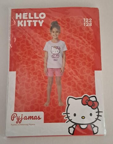 40612 Hello Kitty Pyjama Roze Maat 122-128