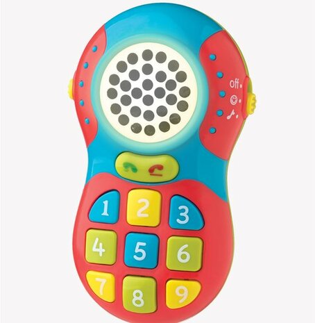 57613 Playgro speelgoedtelefoon 9 Geluiden Lights 1-3 jaar