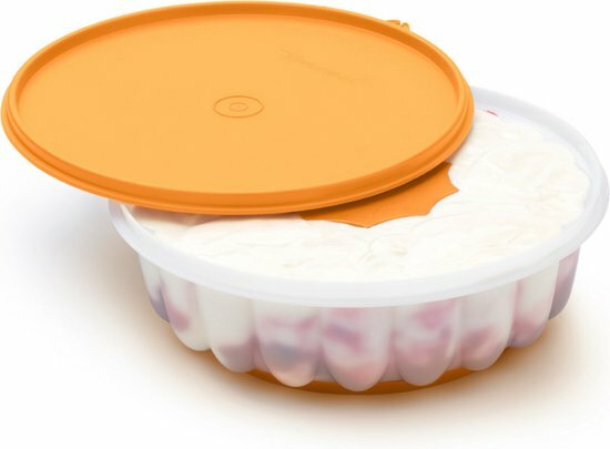 07162 Tupperware Vliegende Schotel Geel (Puddingvorm)