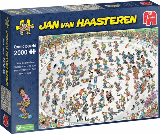 003466 Jumbo Jan van Haasteren Puzzel Skateboarden in de Bowl 2000 stukjes