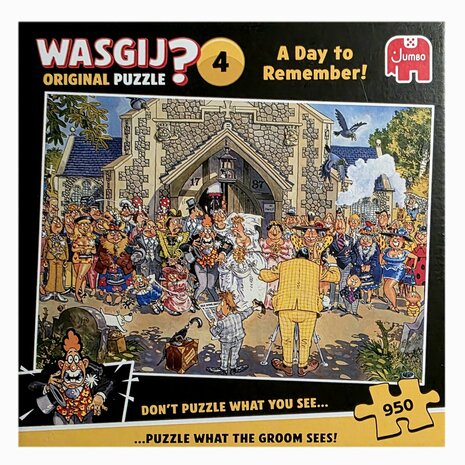 609957 Jumbo Puzzel Wasgij 4 Orginal Een dag om nooit te vergeten! 950 stukjes