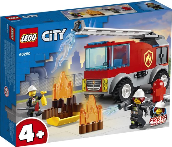 Celsius Moment botsing 60280 LEGO 4+ City Brandweer Ladderwagen - ALMAspeelgoed.nl