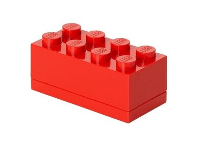 Opbergbox LEGO® MINI: brick 8 rood 
