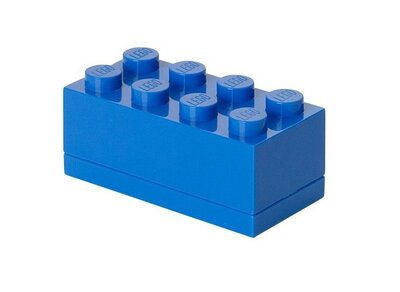 Opbergbox LEGO® MINI: brick 4 blauw