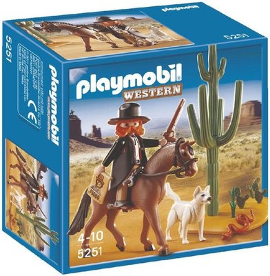 5251 PLAYMOBIL Western Sheriff te Paard