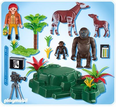 5415 Playmobil Gorilla's en Okapi's