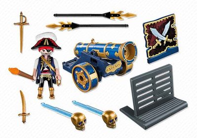 6164 PLAYMOBIL Pirates Officier met blauw kanon