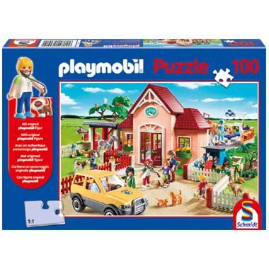 56091 PLAYMOBIL Puzzel Dierenartsenpraktijk 100 Stukjes