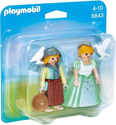 6843 Playmobil Duopack prinses en dienstmeisje