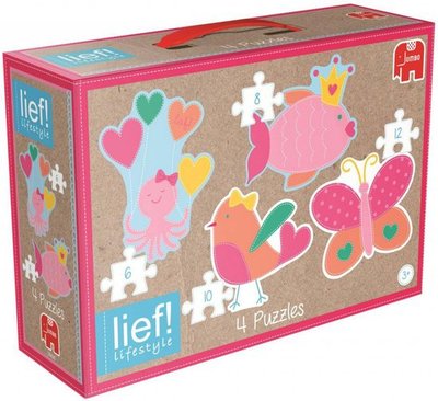 Lief! Vormenpuzzel Girls 4in1