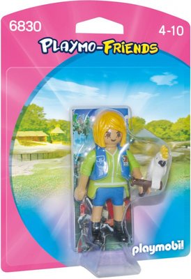 6830 PLAYMOBIL Playmo-Friends Verzorgster met kaketoe