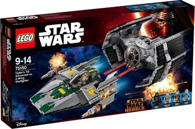 75150 LEGO® Star Wars™ Darth Vader's TIE Advanced vs. A-Win Starfighter