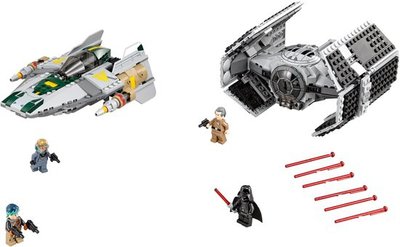 75150 LEGO® Star Wars™ Darth Vader's TIE Advanced vs. A-Win Starfighter