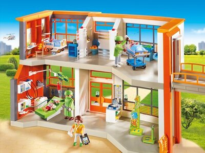 6657 Playmobil Compleet ingericht kinderziekenhuis