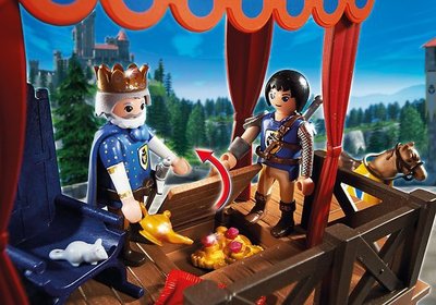 6695 PLAYMOBIL Super4 Koningstribune met Alex