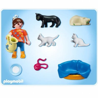 5126 Playmobil Meisje Met Poezenfamilie