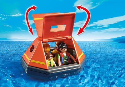 5545 PLAYMOBIL City Action Reddingsvlot met drenkelingen