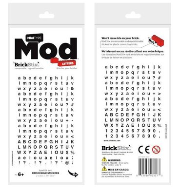 BrickStix Mod: letters (MOD9) 853930003173