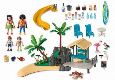 6979 PLAYMOBIL Family Fun Vakantie-eiland met strandbar