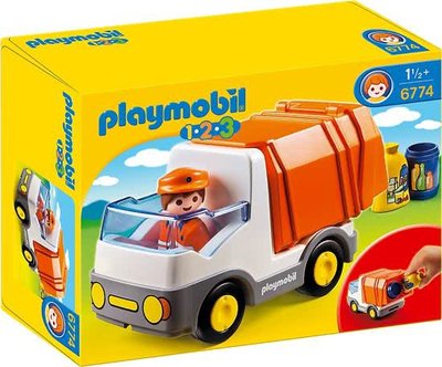 6774 PLAYMOBIL 1.2.3 Vuilniswagen