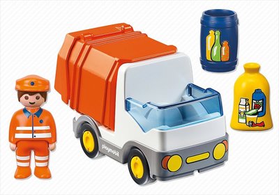 6774 PLAYMOBIL 1.2.3 Vuilniswagen