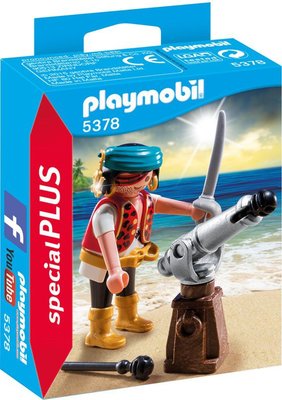 5378 PLAYMOBIL Special Plus Piraat met bronzen scheepskanon 