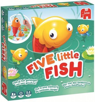 19707 Jumbo Five Little Fish Kinderspel Visjes vangen