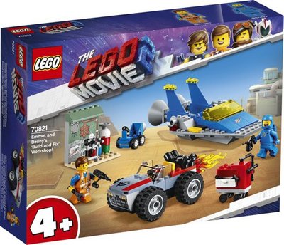 70821 LEGO 4+ The Movie 2 Emmets en Benny's Bouw- en Reparatiewerkplaats!