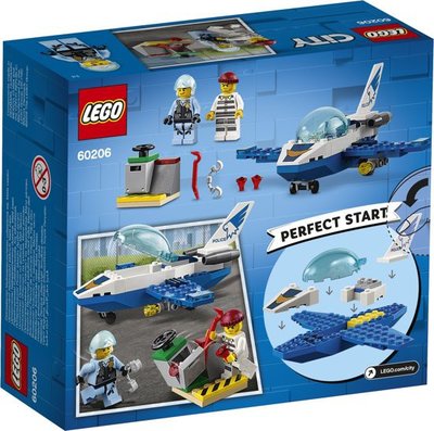 60206 LEGO 4+ City Luchtpolitie Vliegtuigpatrouille