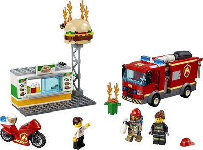 60214 LEGO City Brand bij het Hamburgerrestaurant