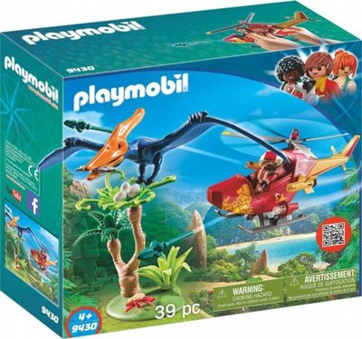 9430 Playmobil Helikopter met dinosaurus Pteranodon