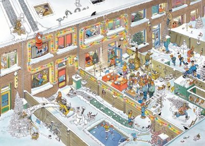 19030 Jumbo Puzzel Jan van Haasteren Kerstavond 1000 stukjes
