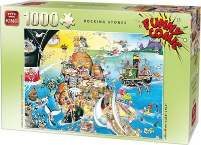 88017 Funny Comic Puzzel 1000 Stukjes ROCKING STONES