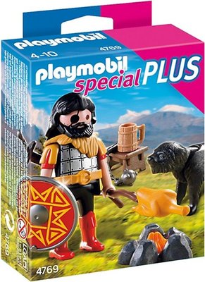 4769 PLAYMOBIL Special Plus Barbaar met Kampvuur en Hond