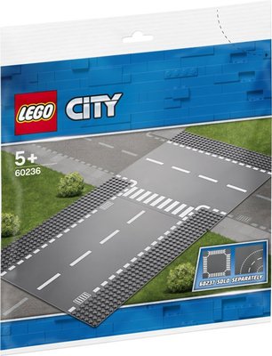 60236 LEGO City Rechte en T-splitsing