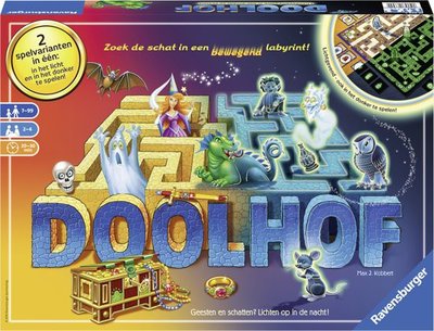 266944 Ravensburger Betoverde Doolhof Glow in the dark Bordspel