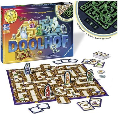 266944 Ravensburger Betoverde Doolhof Glow in the dark Bordspel
