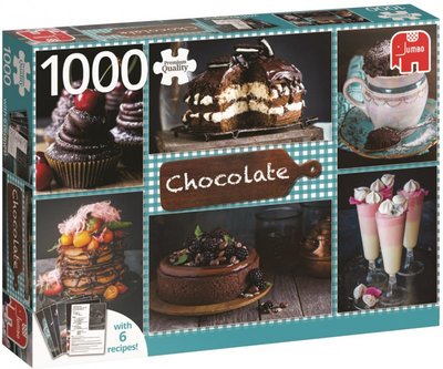 18593 Jumbo Puzzel Chocolade Premium Collection met 6 recepten 1000 Stukjes