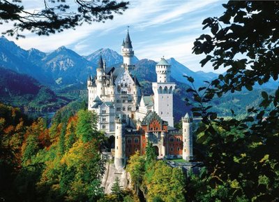 05343 King Puzzelrol + 1000 Stukjes Puzzel - Neuschwanstein